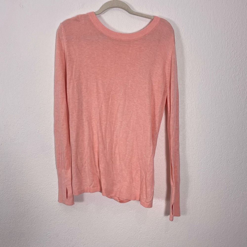 Lululemon Peachy Orange Bring It Backbend Open Back Pullover Sweater